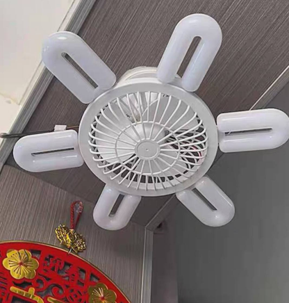 Ventilador de techo + lámpara (60W)