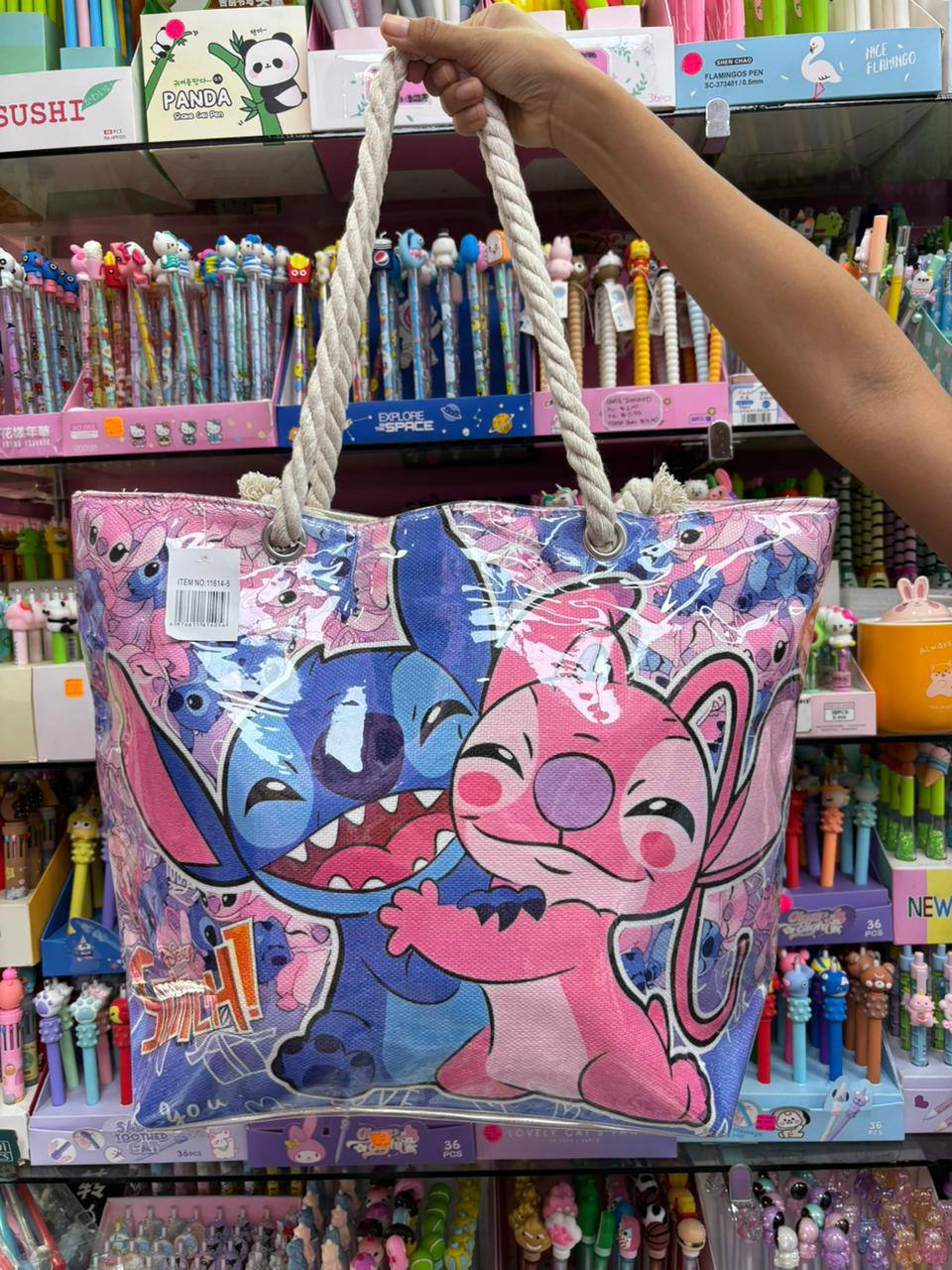 Z Bolso de Stitch en Plástico Grueso 8.0
