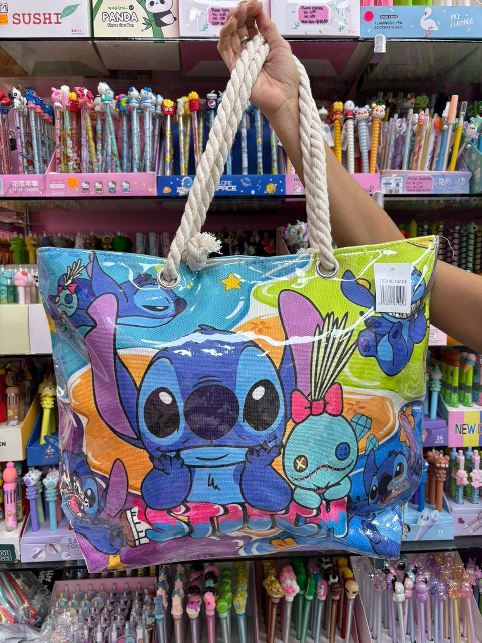 Z Bolso de Stitch en Plástico Grueso 8.0