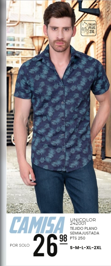 Camisa Semi Ajustada R5 CABALLERO