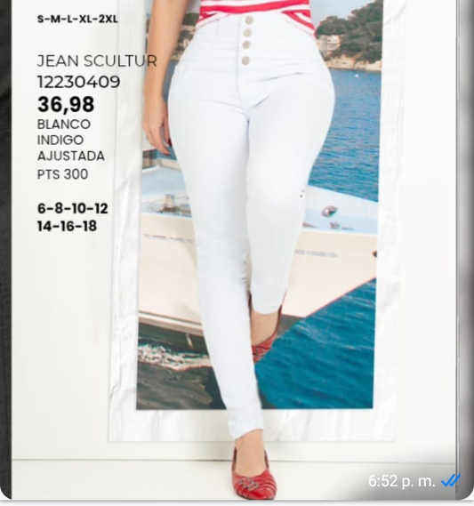 Oantalon Jean  Scultur R5 ROPA DE MUJER
