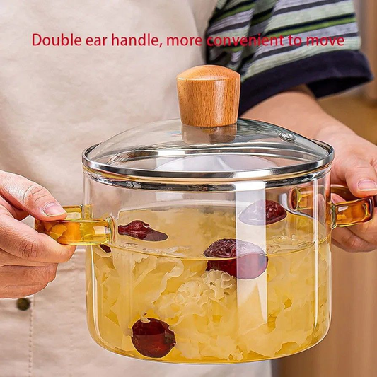 Olla de vidrio con tapa  21.0 COCINA