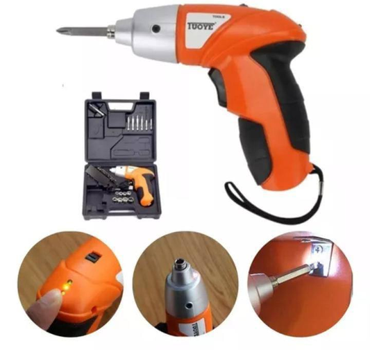 Destornillador Inalámbrico Recargable 45PCS Tuye+Tools  8.0 HERRAMIENTAS