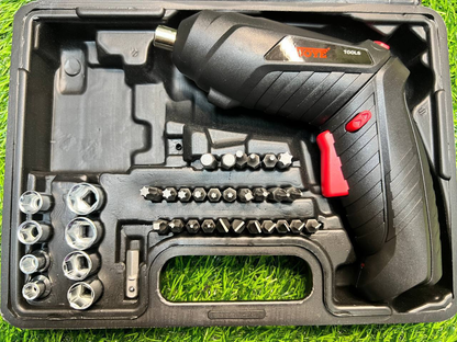 Destornillador Inalámbrico TY-02 (Kit 45 Piezas)  8.0 HERRAMIENTAS