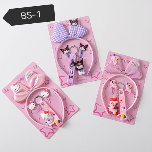 Set de Vinchas con llavero Kawai