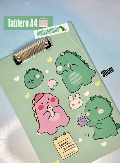 Tablero A4 Varios diseños 17.0 PAPELERIA