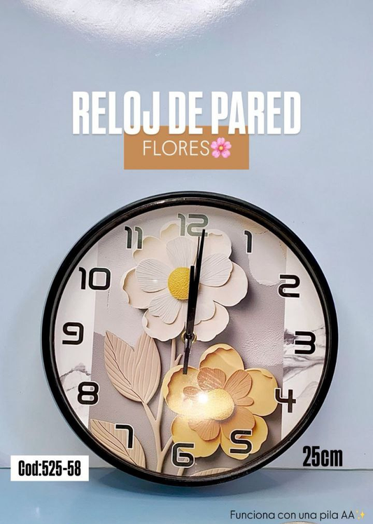 Reloj de Pared 25 cm. HOGAR