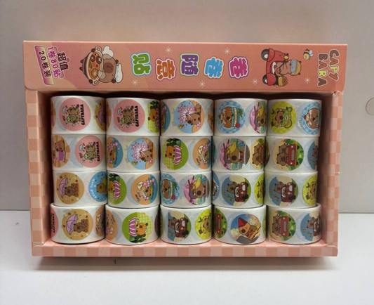 20 Rollos de Stickers 8.0 PAPELERIA
