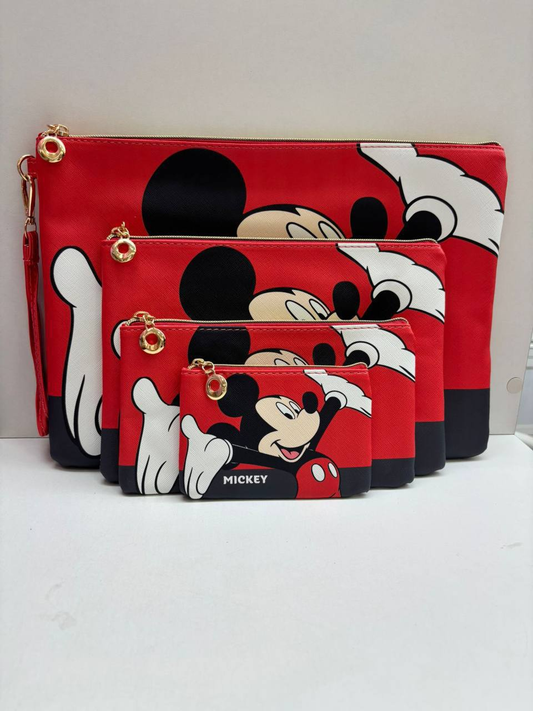 Set de 4 Cartucheras de Diferente Tamaño de Dideño Mickey 8.0 HOGAR - PAPELERIA
