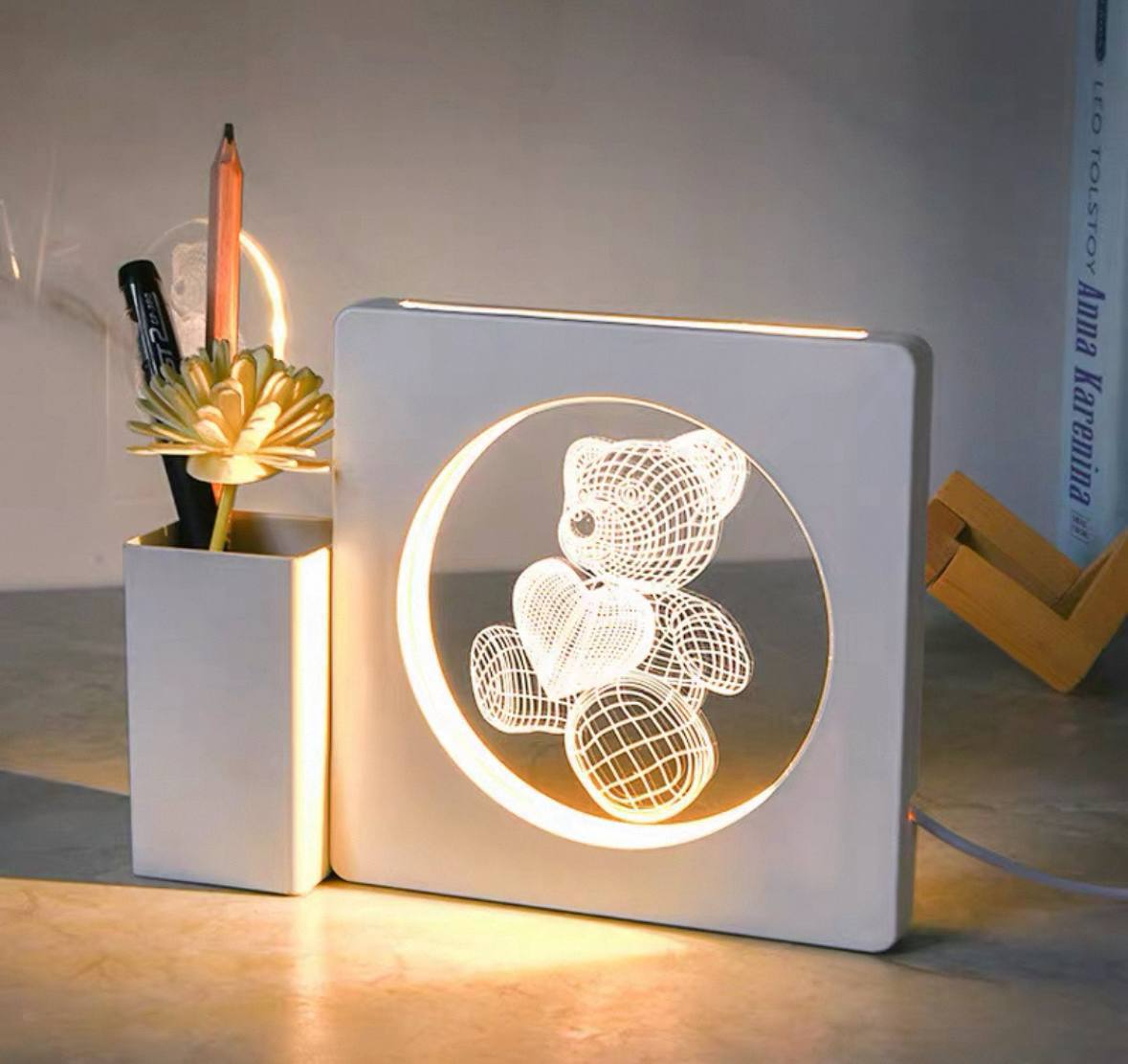 Porta Lápices con Luz Nocturna 3D 13.0 HOGAR