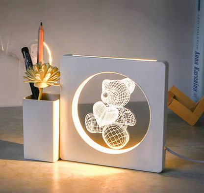 Porta Lápices con Luz Nocturna 3D 13.0 HOGAR