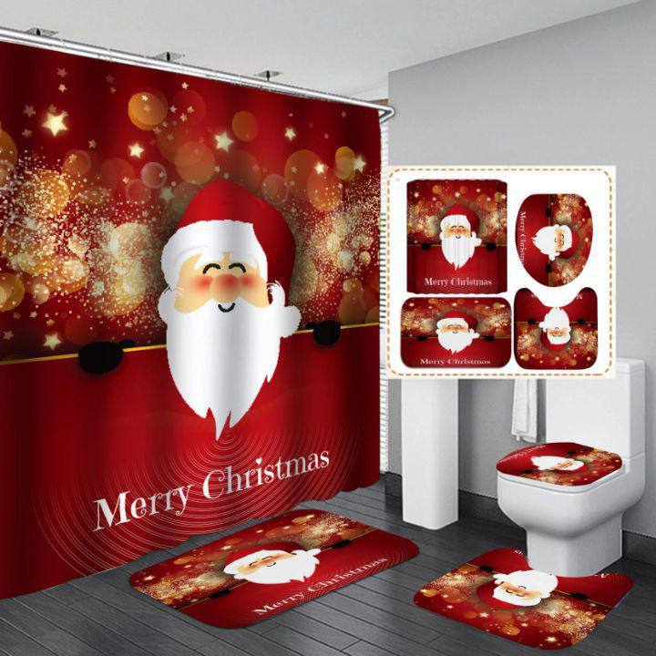 Set de Baño con Diseño Navideño (4 piezas)  13.0 NAVIDAD