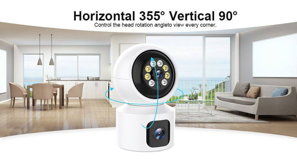 Cámara WiFi Doble Lente 4K 8MP 14.0 TECNOLOGIA