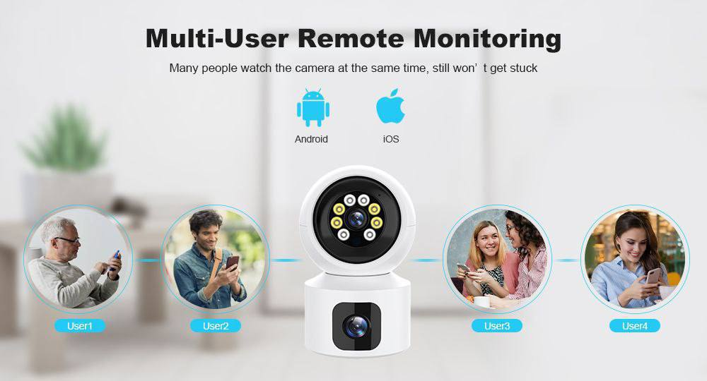 Cámara WiFi Doble Lente 4K 8MP 14.0 TECNOLOGIA