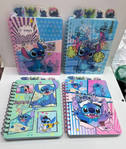 Cuaderno A5 Reflectivo con Diseño de Stitch 8.0 PAPELERIA