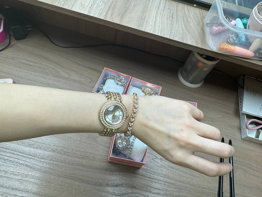 Reloj 2 piezas + caja regalo" 14.0 MUJER