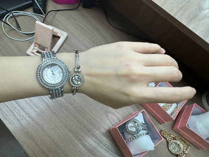 Reloj 2 piezas + caja regalo" 14.0 MUJER