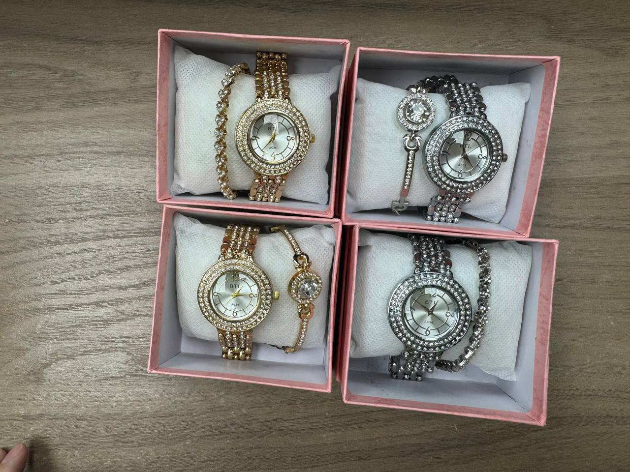 Reloj 2 piezas + caja regalo" 14.0 MUJER