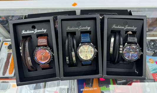 Reloj 2 piezas + caja regalo"  14.0 HOMBRE