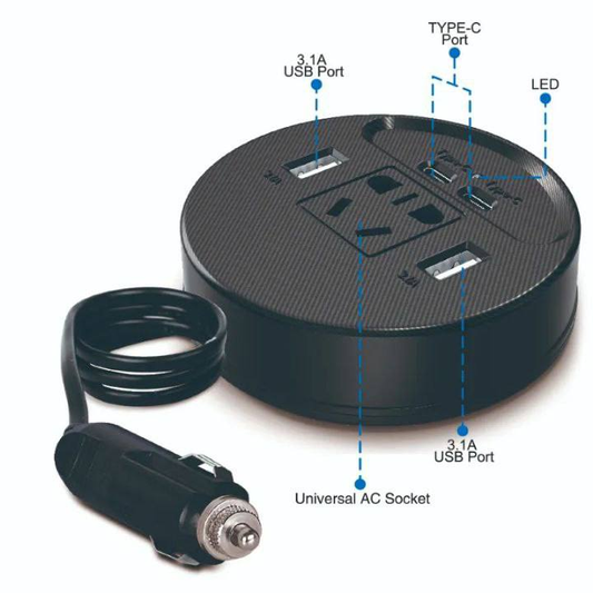 Fuente de Alimentación para Coche (Inversor/Cargador) 13.0 HOGAR- VEHICULOS