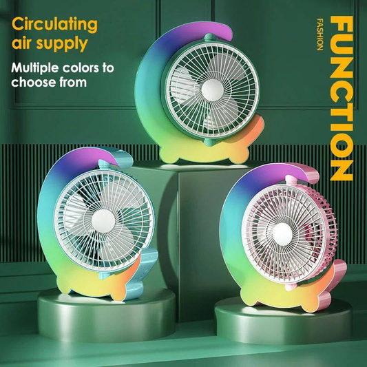 Ventilador de Escritorio USB con Luz 13.0 HOGAR