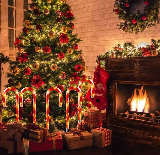 Luces de Bastones Navideños 25.0