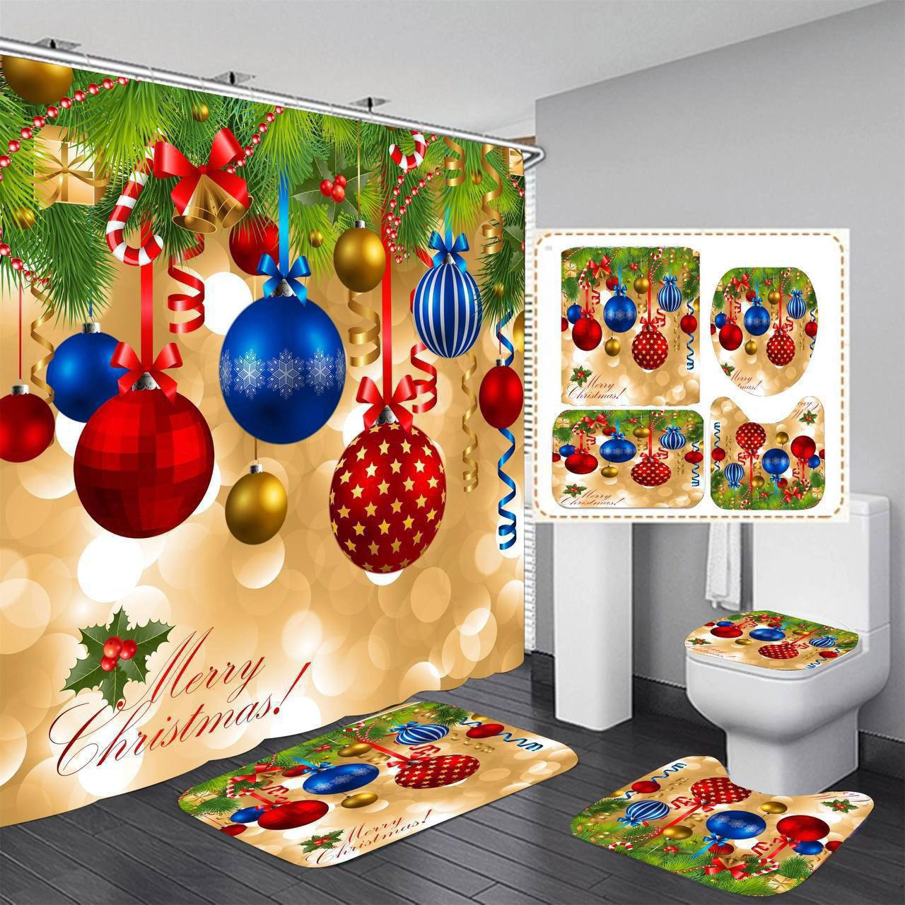 Set Navideño para Baño 25.0 NAVIDAD