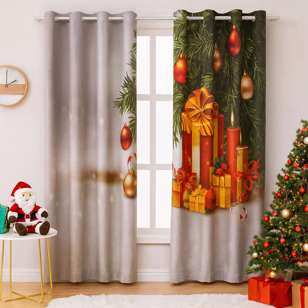Cortinas Navideñas Decorativas 25.0 NAVIDAD