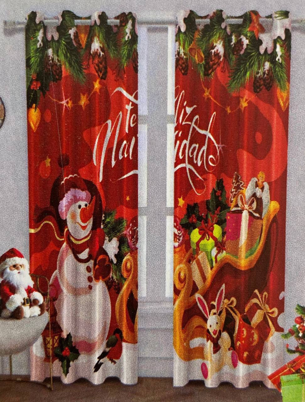 Cortinas Navideñas Decorativas 25.0 NAVIDAD