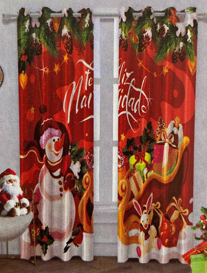 Cortinas Navideñas Decorativas 25.0 NAVIDAD