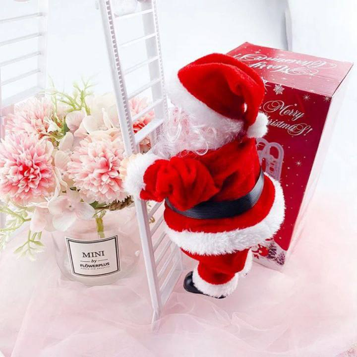 Papá Noel subiendo/bajando una escalera. 13.0 NAVIDAD