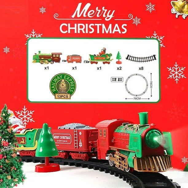 Pista de tren navideño con sonido y luces. 13.0 NAVIDAD