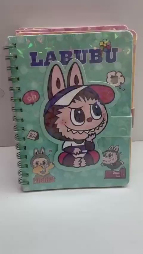 CUADERNO ANILLADO LABUBU 8.0  PAPELERIA