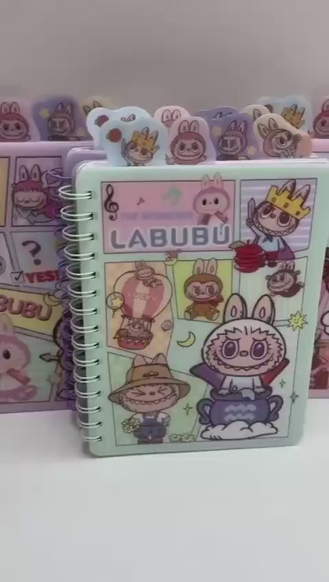 CUADERNOS ANILLADOS CON SEPARADORES LABUBU 8.0 PAPELERIA